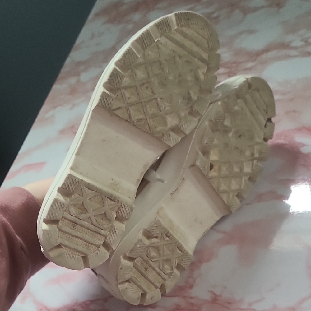 Sincerely Jules Vasco Tan Canvas Platform Sneakers Sz 6.5M - Picture 6 of 6